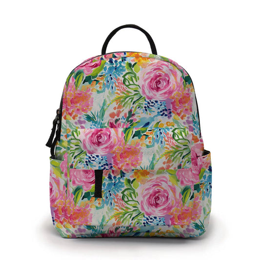Mini Backpack - Floral Watercolors