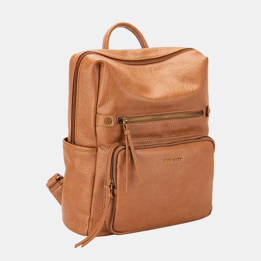 David Jones PU Leather Backpack Bag - Three Bears Boutique
