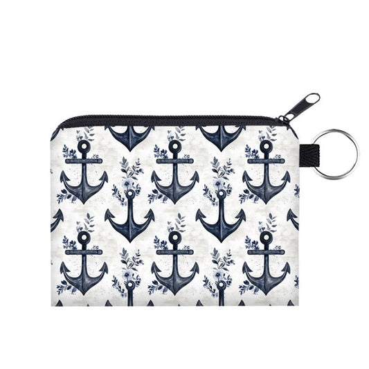 Mini Pouch - Floral Anchor