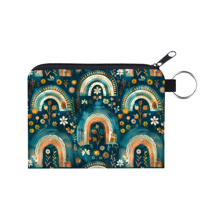 Mini Pouch - Blue Bronze Rainbow