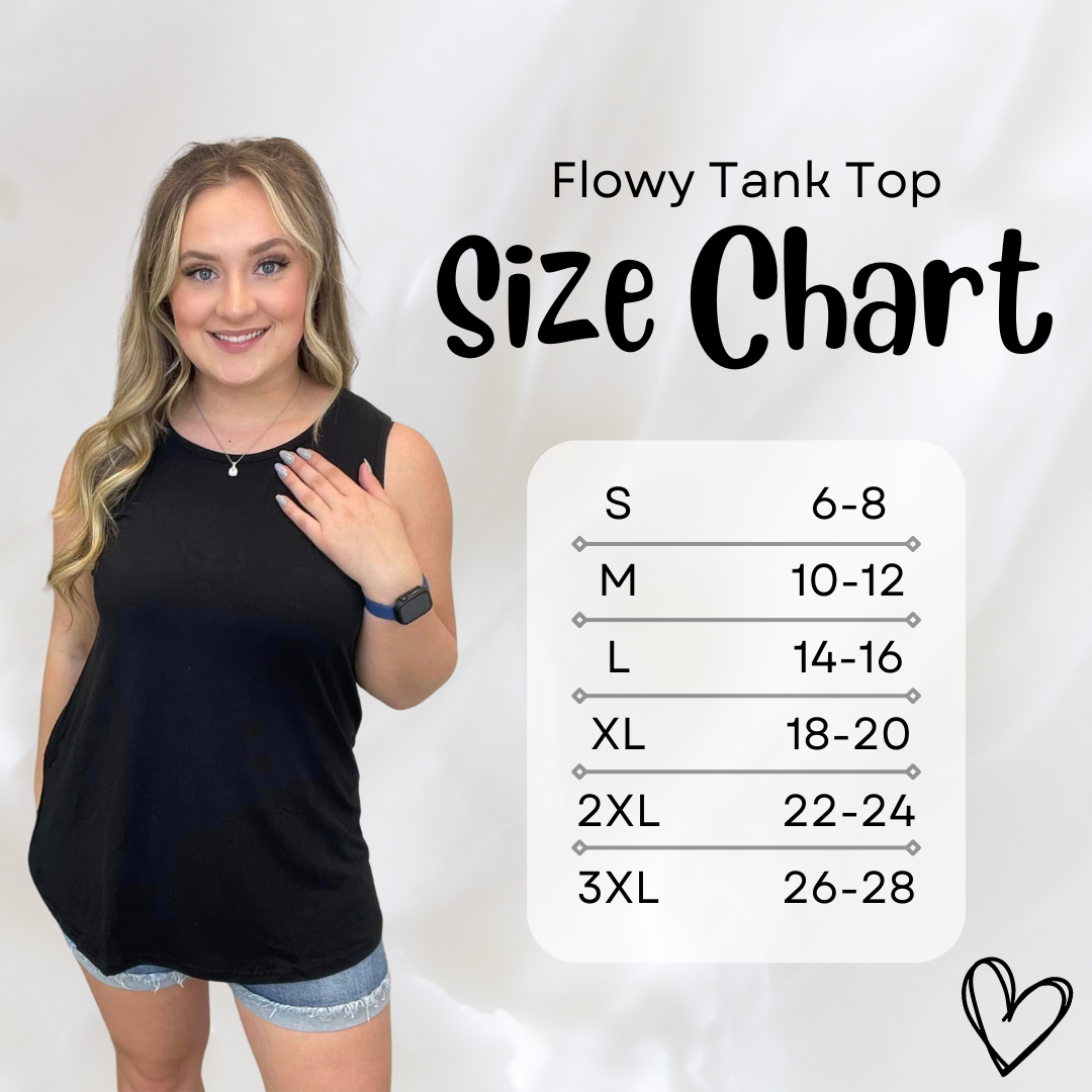 Faux Denim Sunflower Tank Top