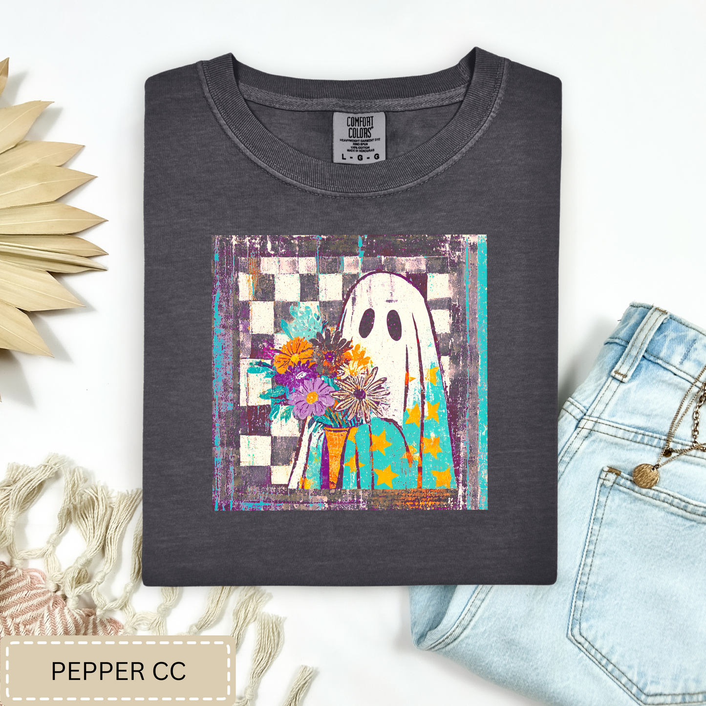 Ghost With Flowers Tee.