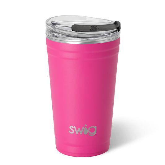 Hot Pink Party Cup (24oz) - Three Bears Boutique