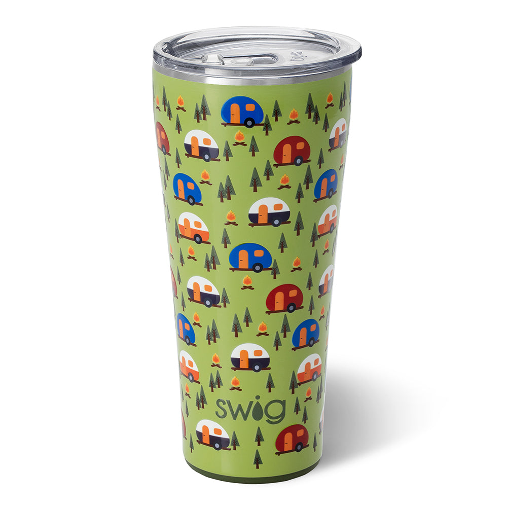 Happy Camper Tumbler (32oz) - Three Bears Boutique