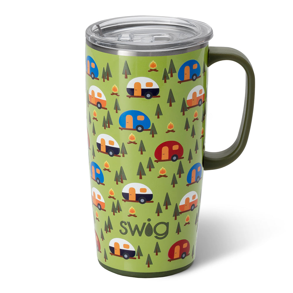 Happy Camper Travel Mug (22oz) - Three Bears Boutique
