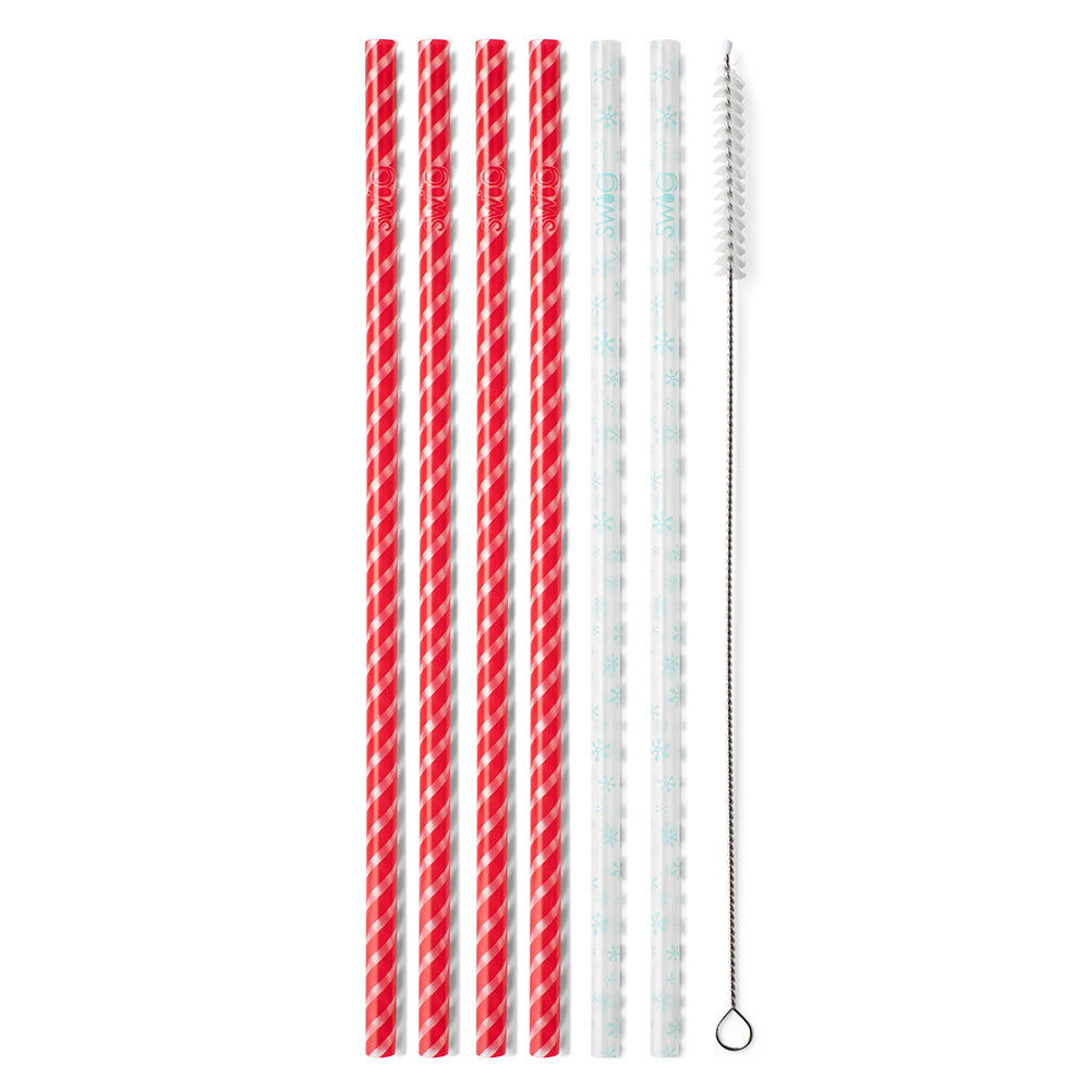 Candy Cane Straw Set