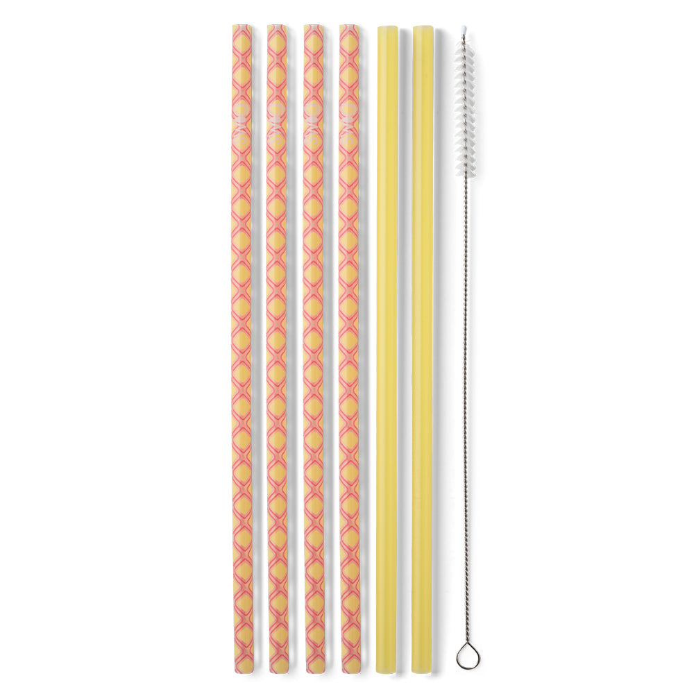 Pink Lemonade Straw Set