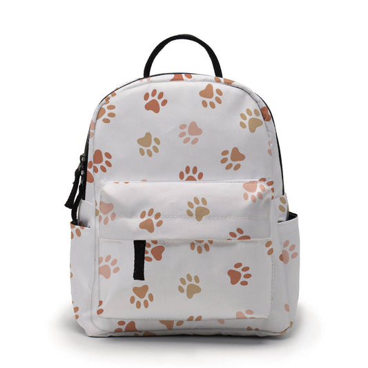 Mini Backpack - Dog Paw Tan - Three Bears Boutique