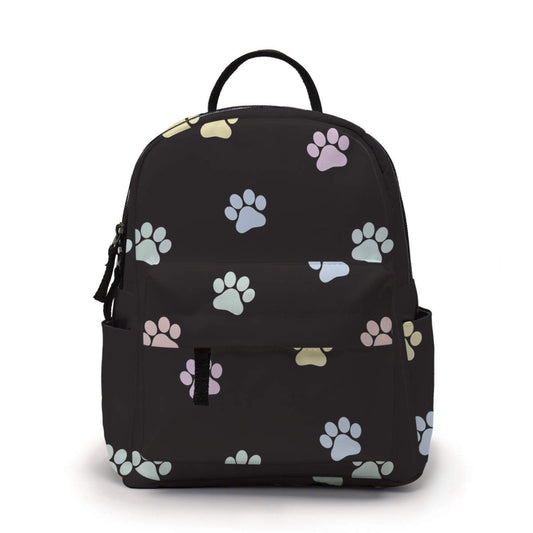 Mini Backpack - Pastel Paw Print - Three Bears Boutique