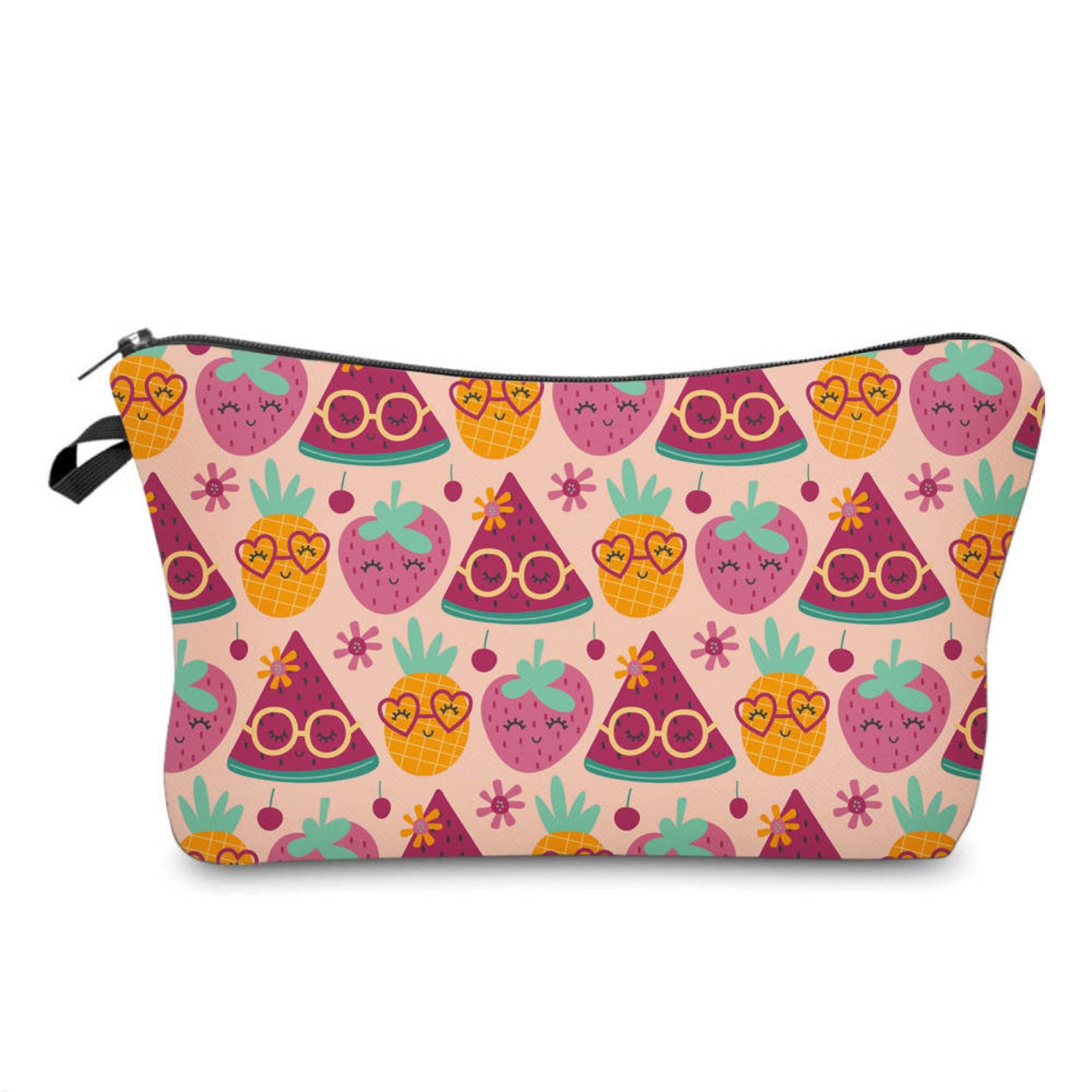 Pouch - Watermelon Strawberry Pineapple Glasses - Three Bears Boutique