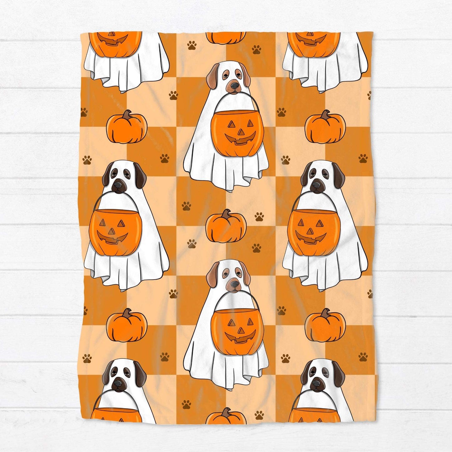 Blanket - Halloween - Trick or Treat Dog - Three Bears Boutique