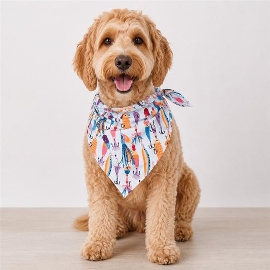 Gone Fishing Pet Bandana