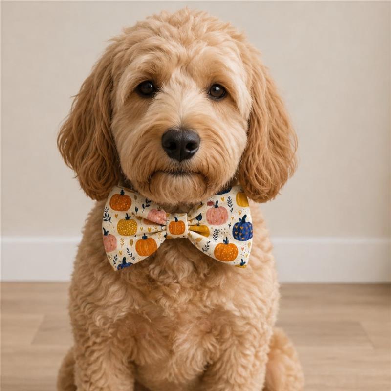Pretty Pumpkins Pet Bow Tie