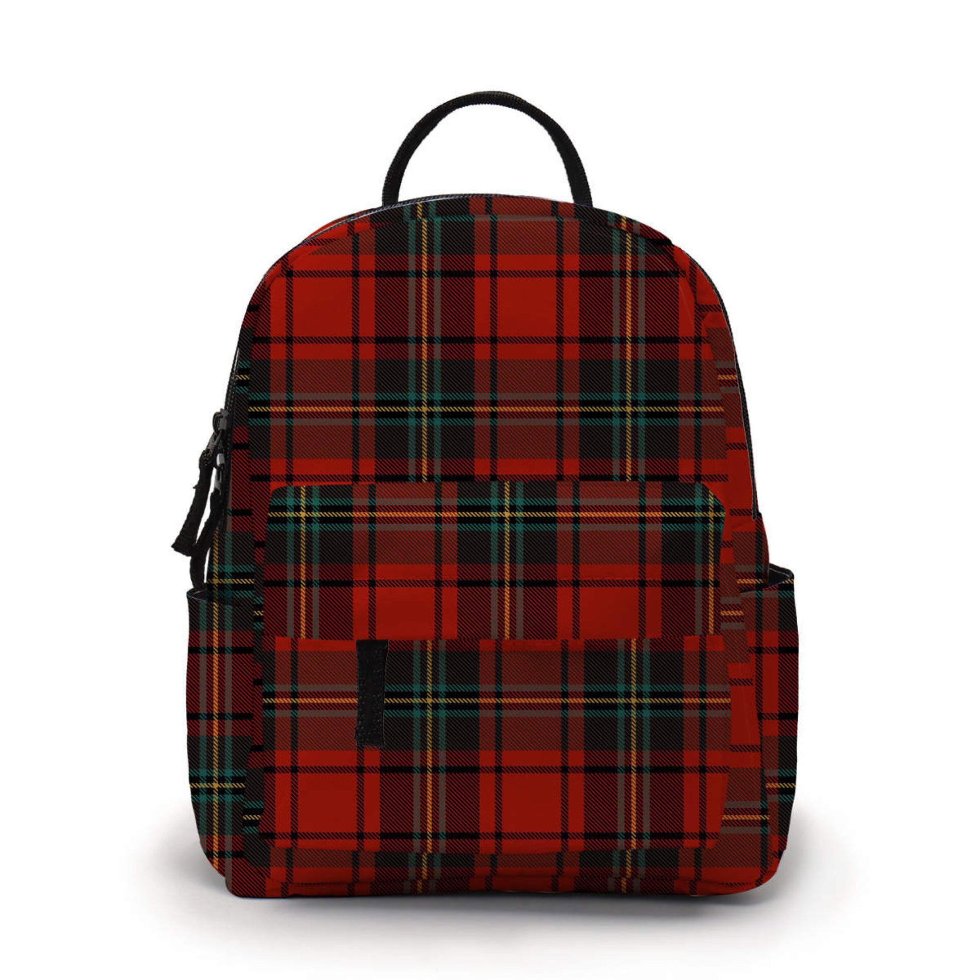 Mini Backpack - Plaid Green Red - Three Bears Boutique