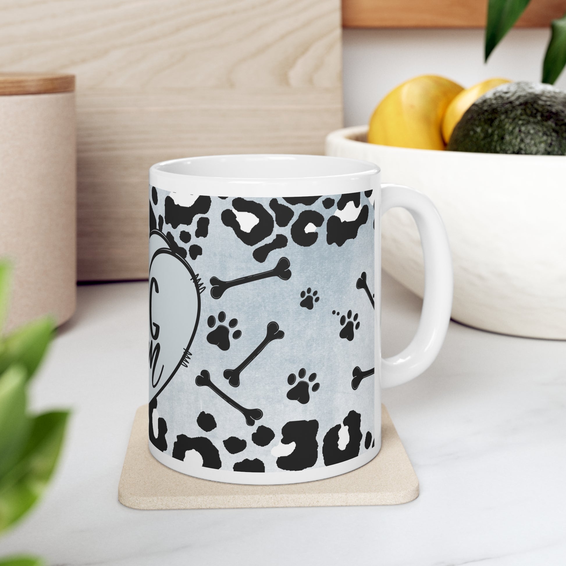 Dog Mom Ceramic Mug 11oz - Three Bears Boutique