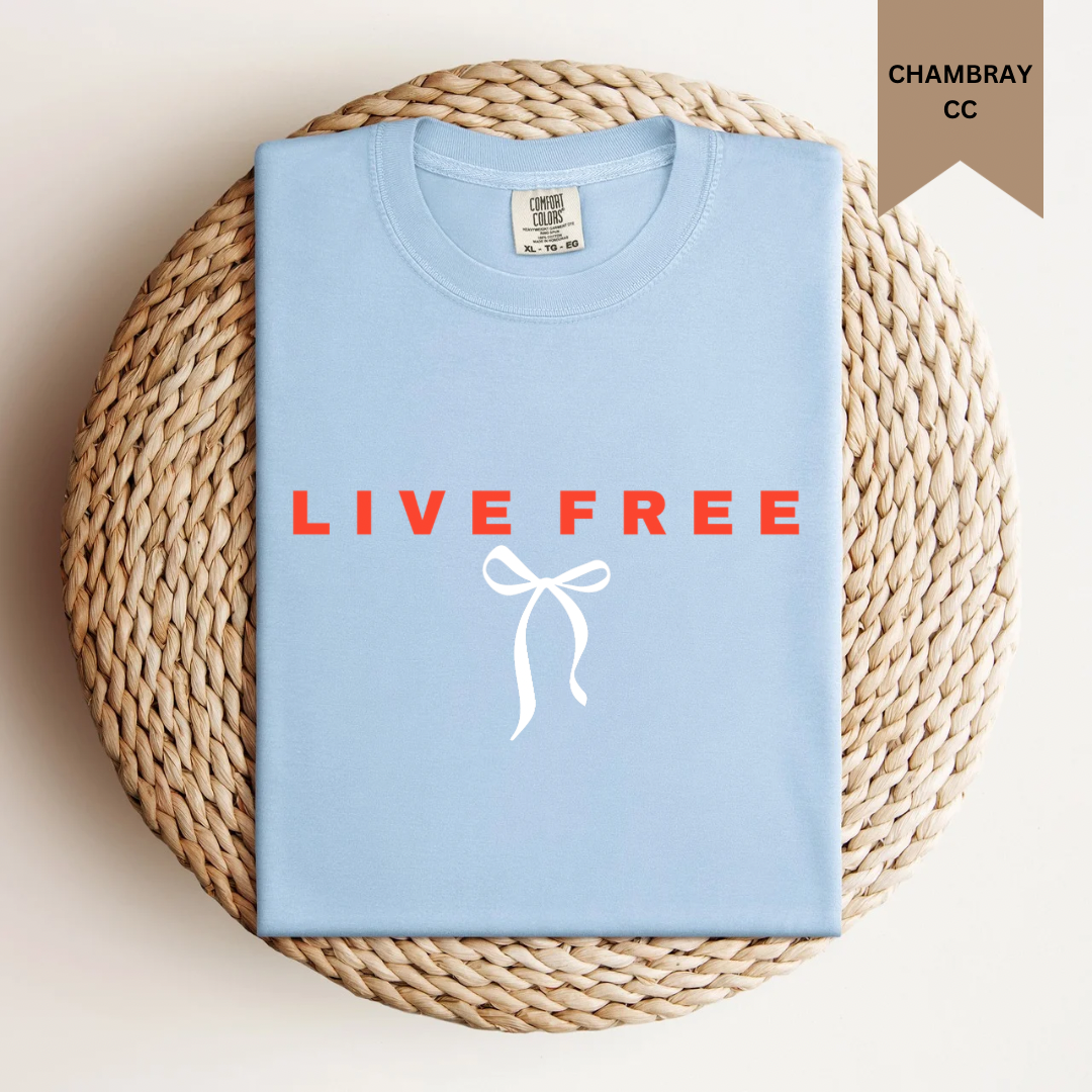 Live Free Bow Tee.