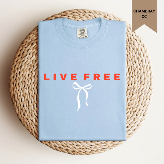 Live Free Bow Tee.