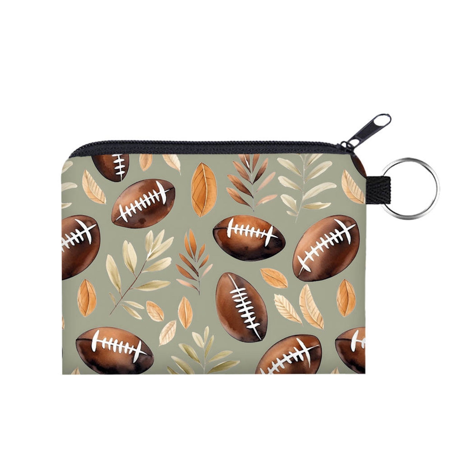 Mini Pouch - Football Leaves - Three Bears Boutique