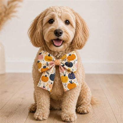 Pretty Pumpkins Pet Sailor Bow
