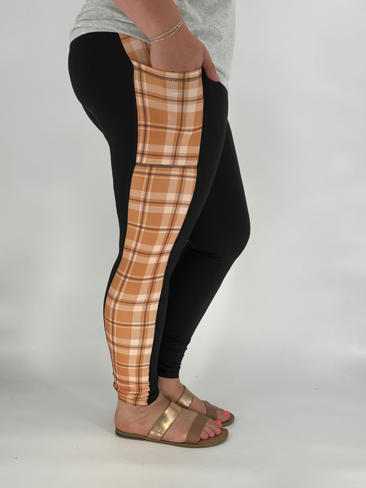 Fall Plaid SIDE Design w/ Pockets
