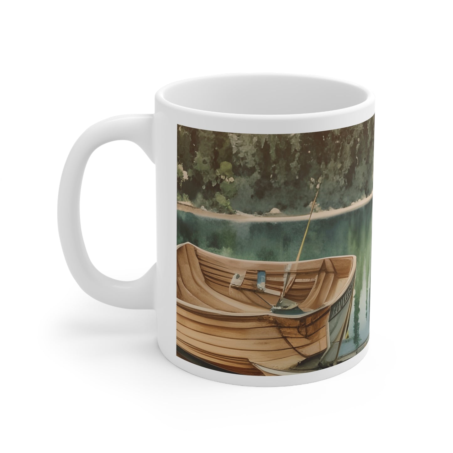 Hunting and Fishing Ceramic Mug 11oz - Three Bears Boutique