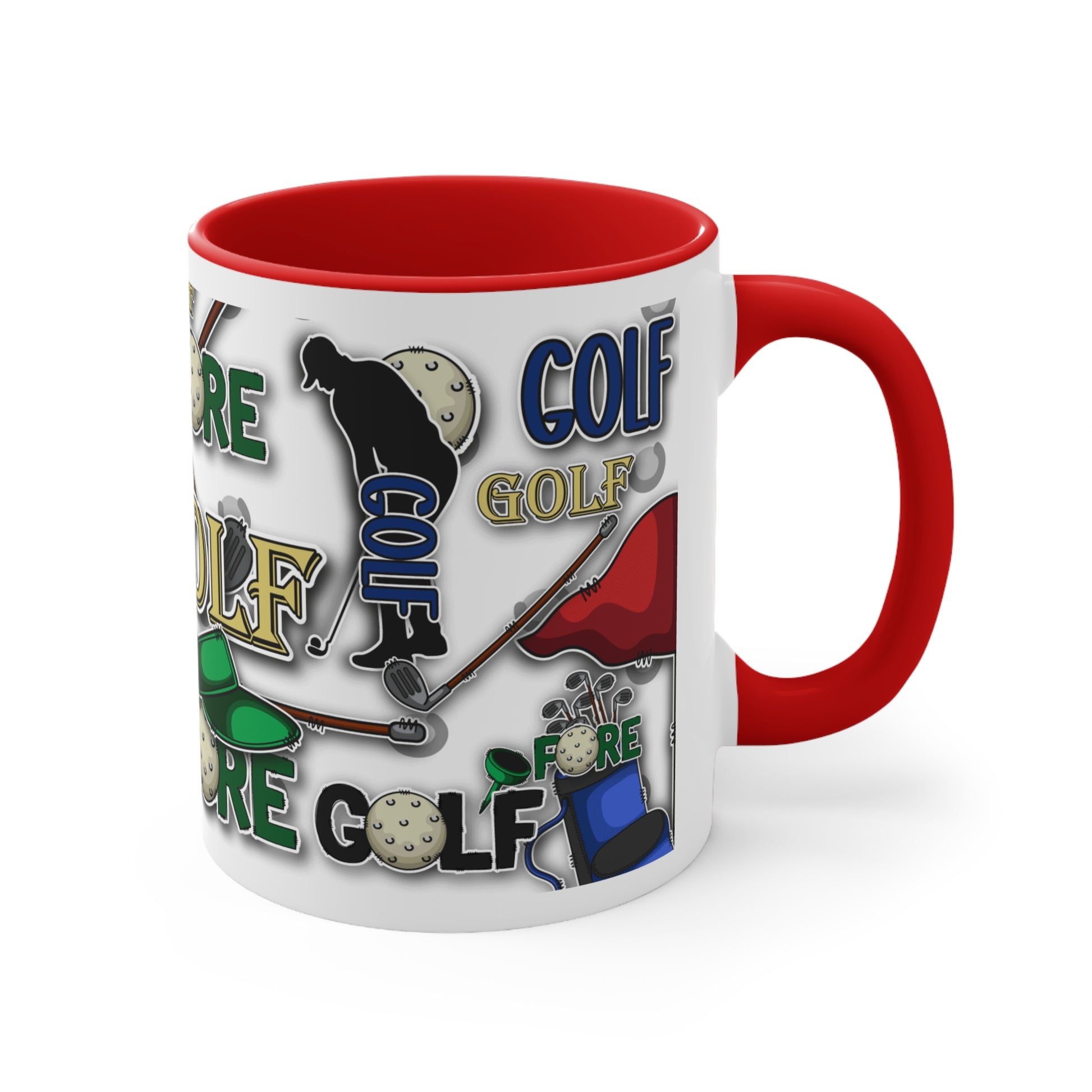 Golf Accent Coffee Mug, 11oz - Three Bears Boutique