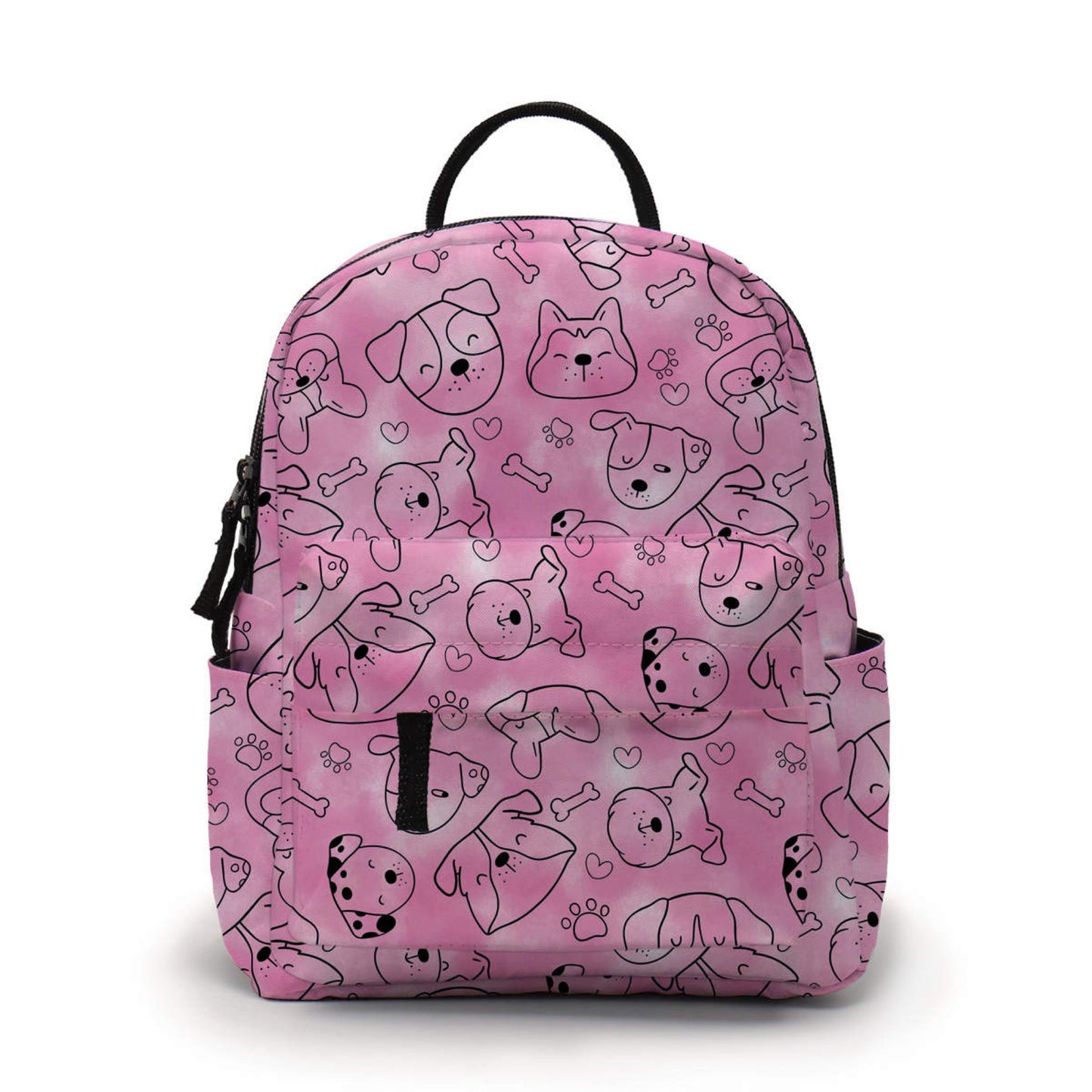 Mini Backpack - Dogs On Pink - Three Bears Boutique