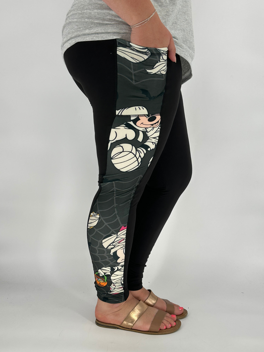 Spooky Mouse SIDE Design w/ Pockets
