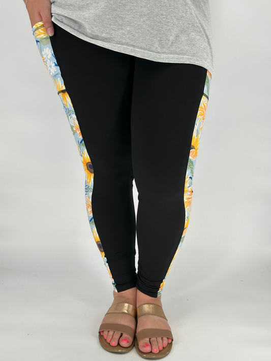 Sunny Sunflower SIDE Design w/ Pockets