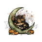 Halloween & Fall Cat-Themed 2x2" Square Magnets