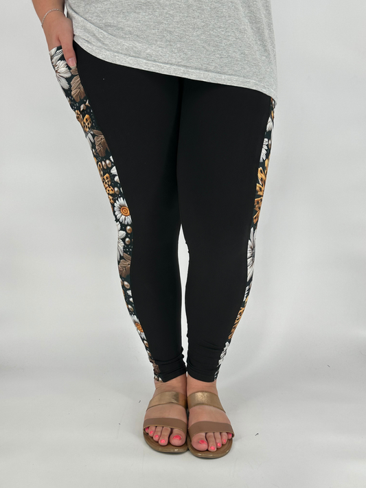 Cheetah Fall Sunflower SIDE Design w/ Pockets
