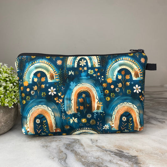 Pouch - Blue Bronze Rainbow