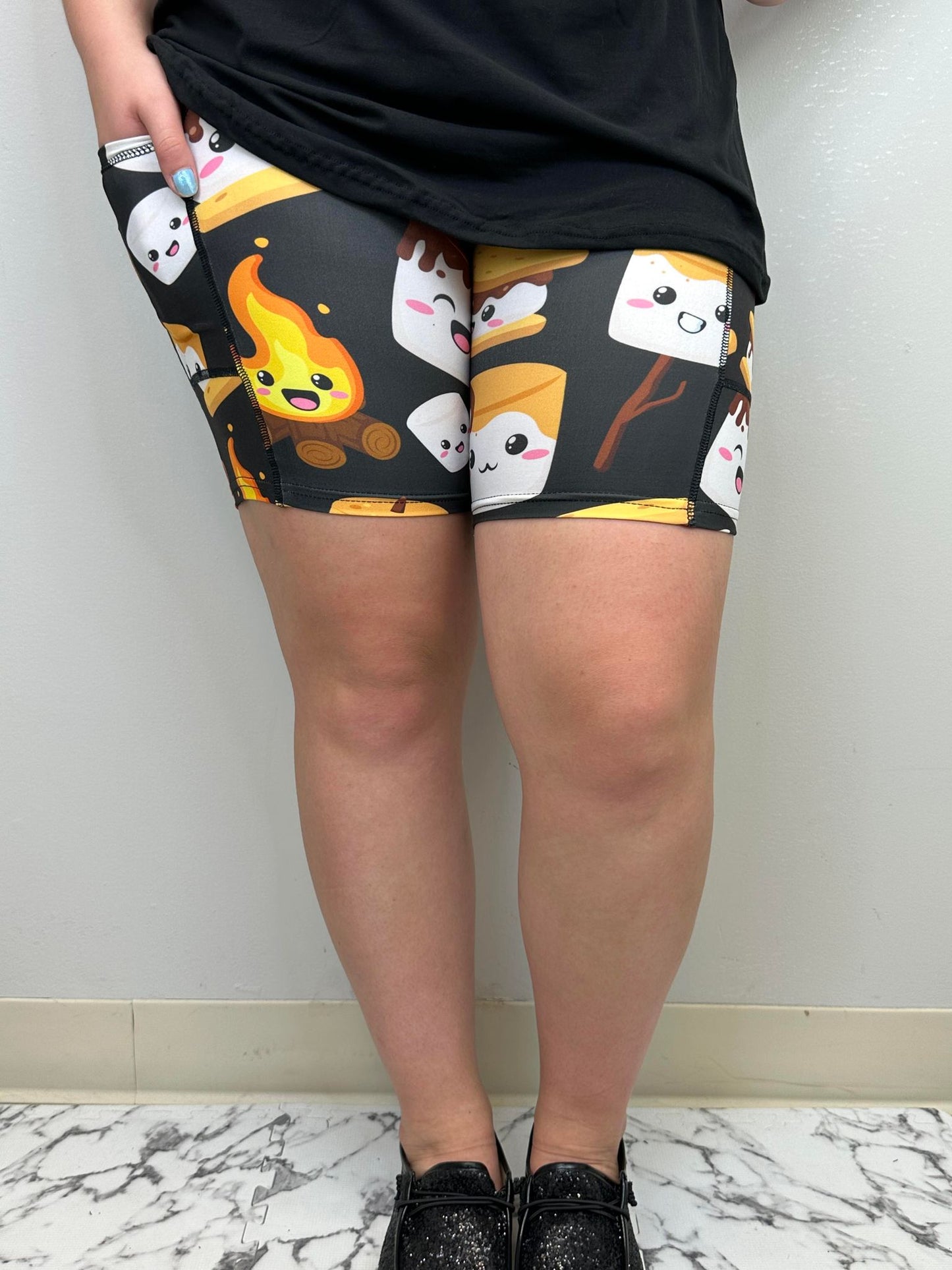 Love You Smore Shorts w/ Pockets - Three Bears Boutique