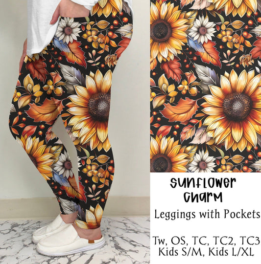 Sunflower Charm Leggings/Joggers | Run ends 6/30 | ETA 42 Days