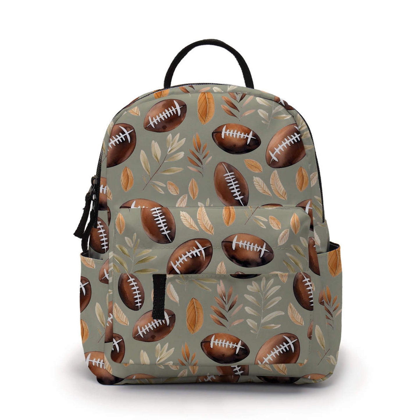 Mini Backpack - Football Leaves - Three Bears Boutique