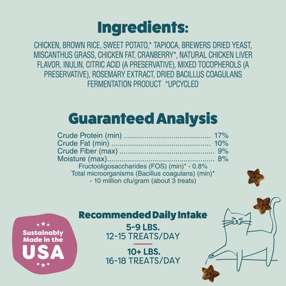 Chicken & Cranberry Cat Treats — Digestive Support