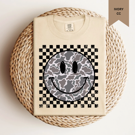 Camo Smiley Tee.