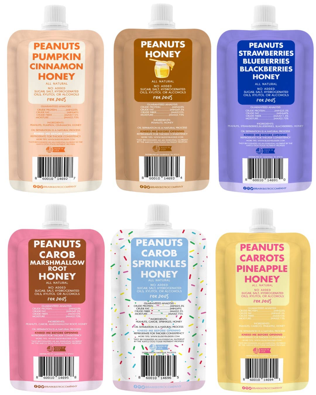 Buddy Budder Squeeze Pack — Dog Peanut Butter
