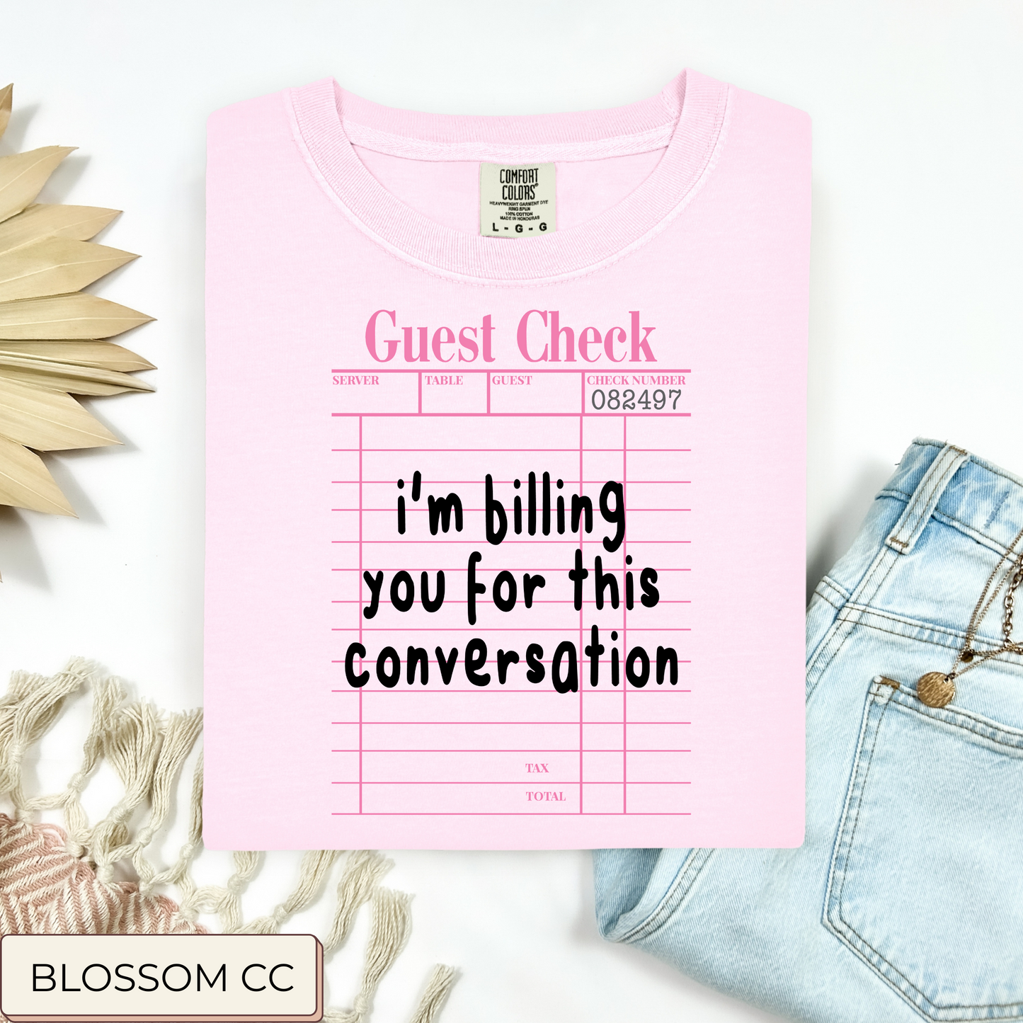 Guest Check Conversation Tee.