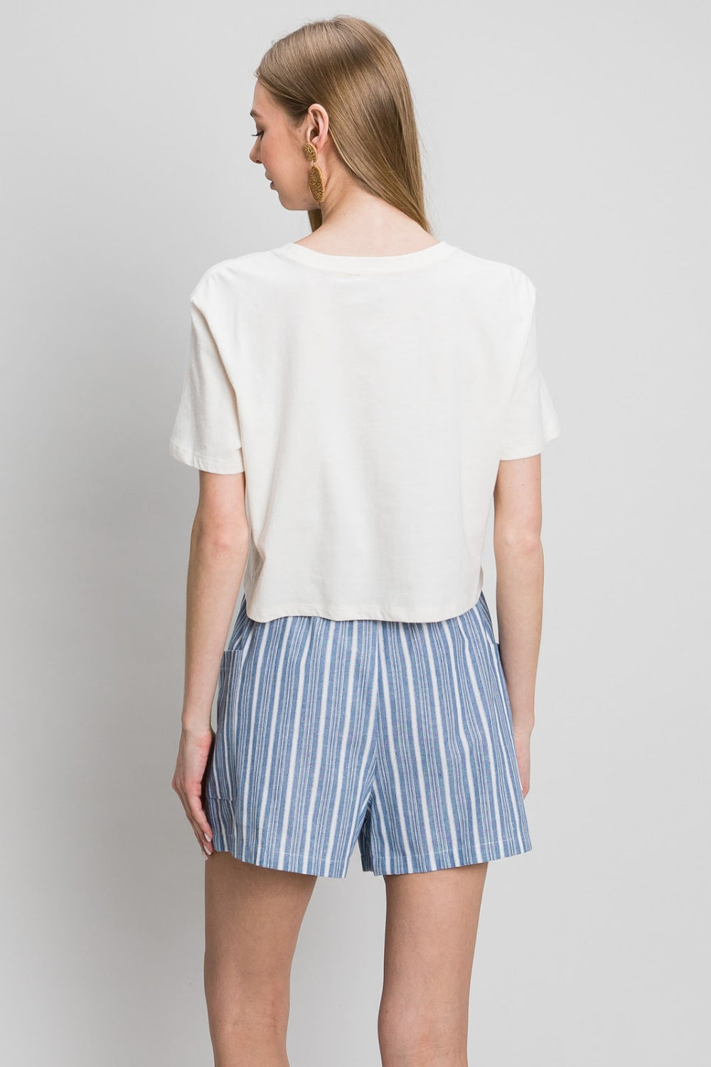 Cotton Bleu by Nu Label Yarn Dye Striped Shorts - Three Bears Boutique