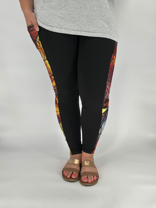 Colorful Leaves SIDE Design w/ Pockets