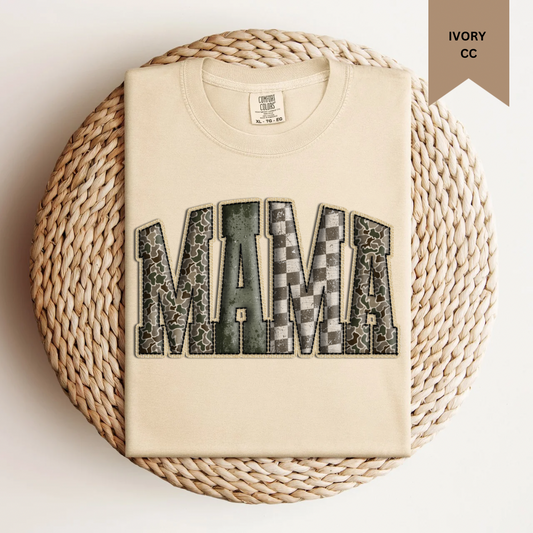 Camo Checkered Mama Tee.