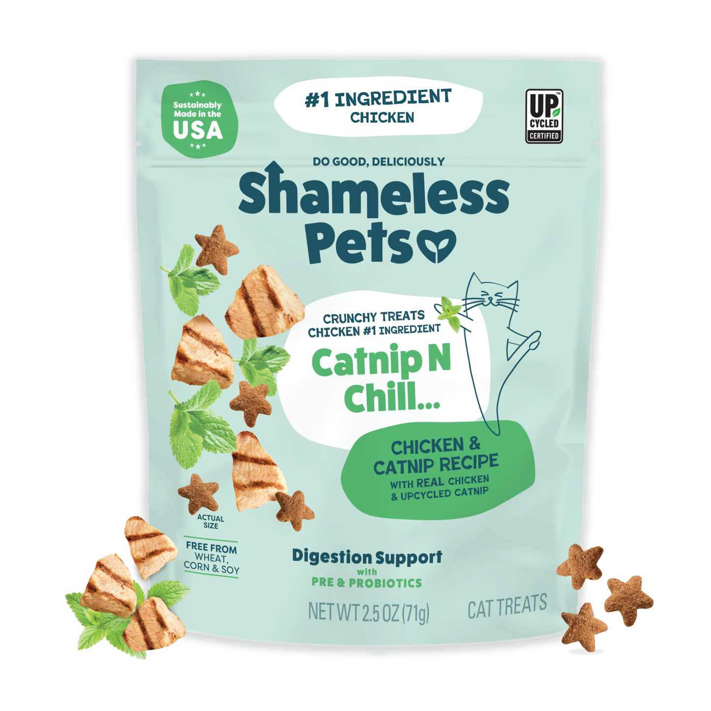 Chicken & Catnip Cat Treats — Digestive Support