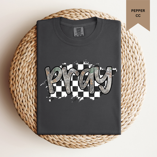 Pray Camo Checkered Tee.