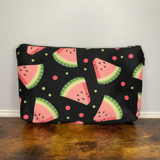 Pouch - Watermelon Slices On Black - Three Bears Boutique