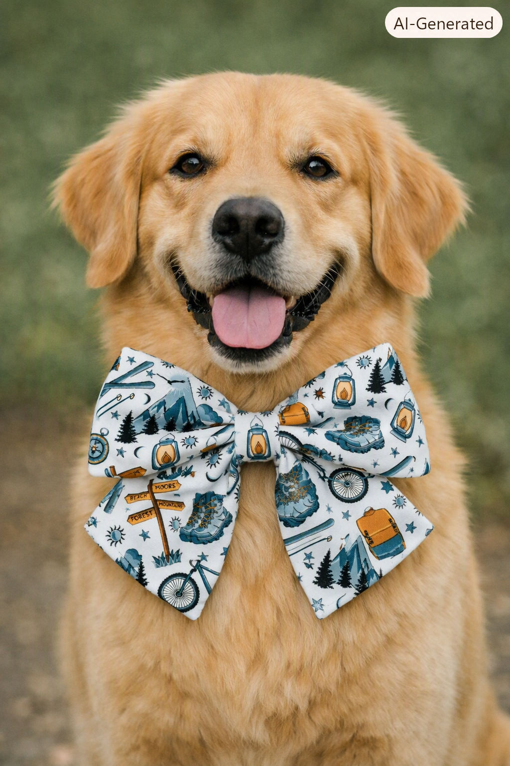 Adventure Awaits Pet Sailor Bow