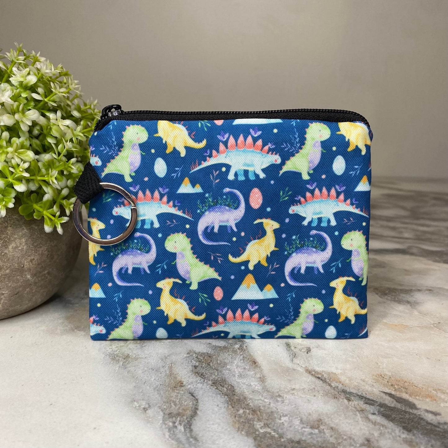 Mini Pouch - Blue Dino