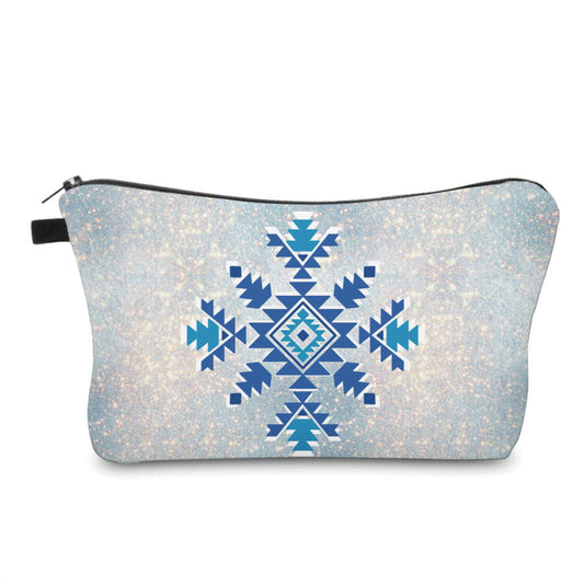 Pouch - Snowflake Aztec Glitter - Three Bears Boutique