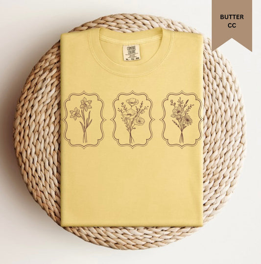 Three Row Flower Tee.