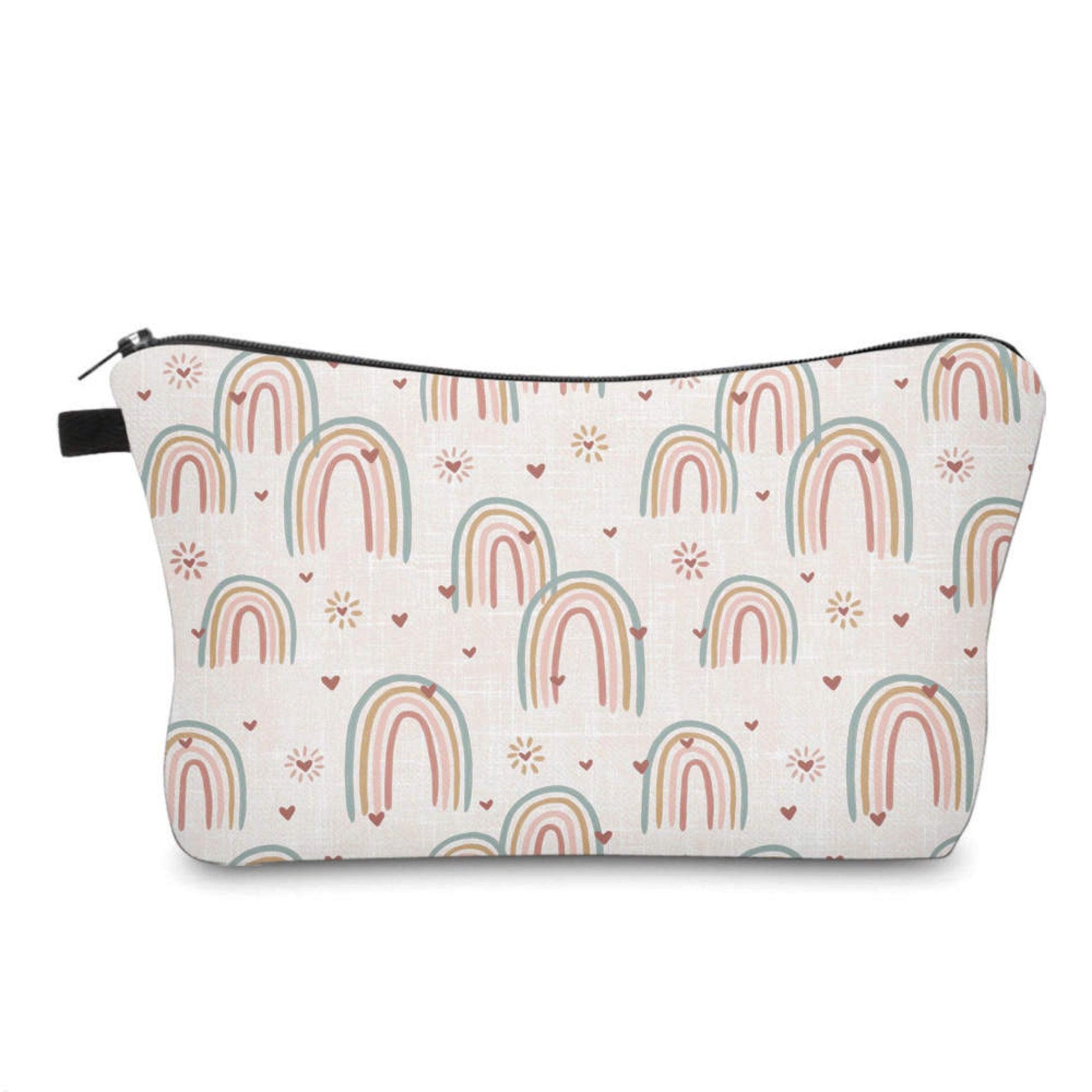 Pouch - Rainbow Heart Pale Pink - Three Bears Boutique